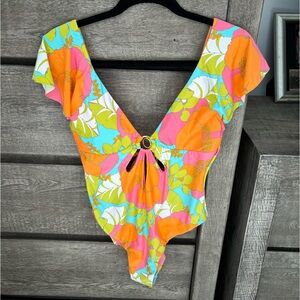 Trina Turk NWT Flutter One-piece Swimsuit